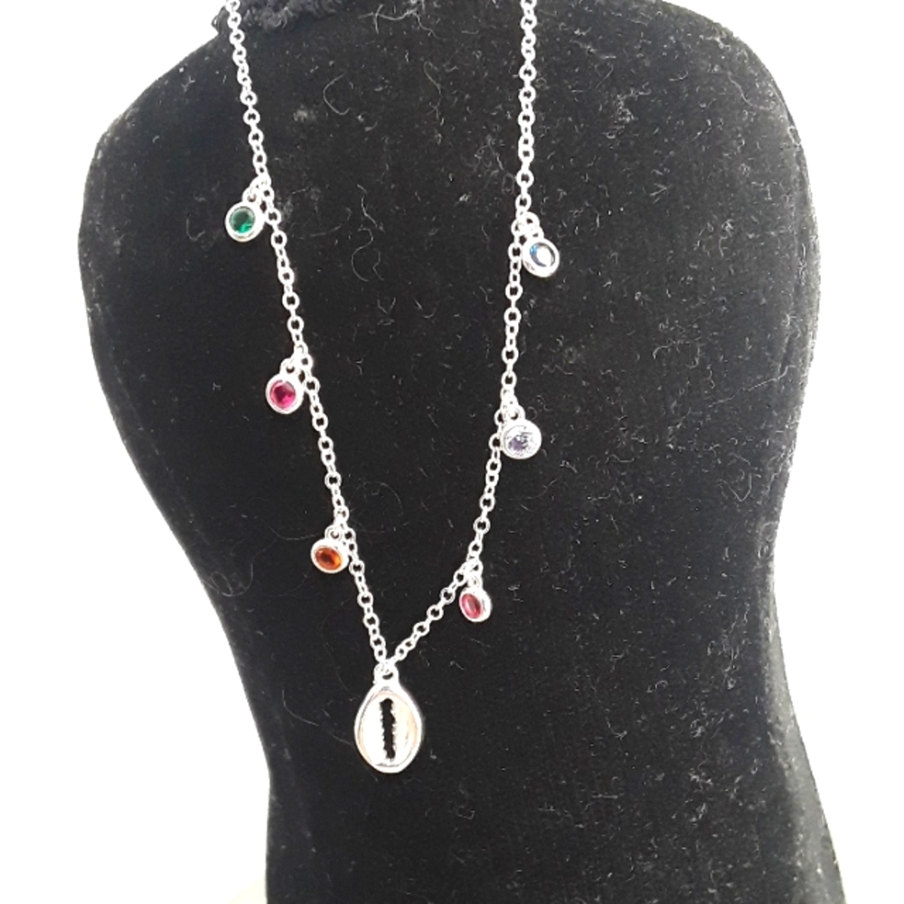 Yoni Crystal Anklet--925 Silver